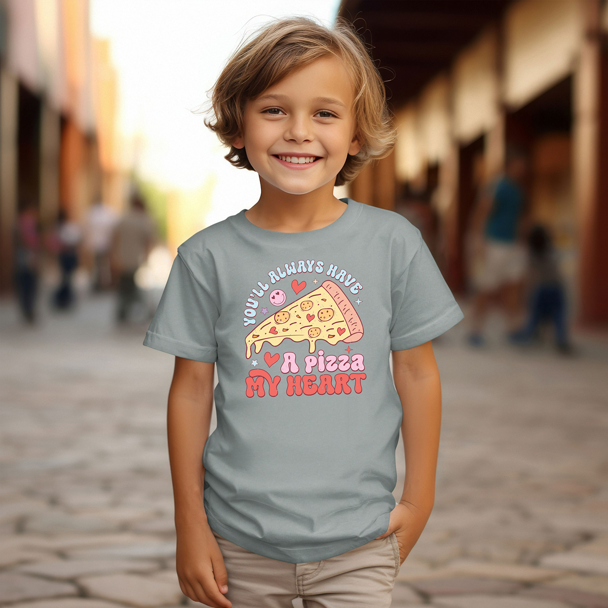 Pizza My Heart Youth Short Sleeve T-Shirt