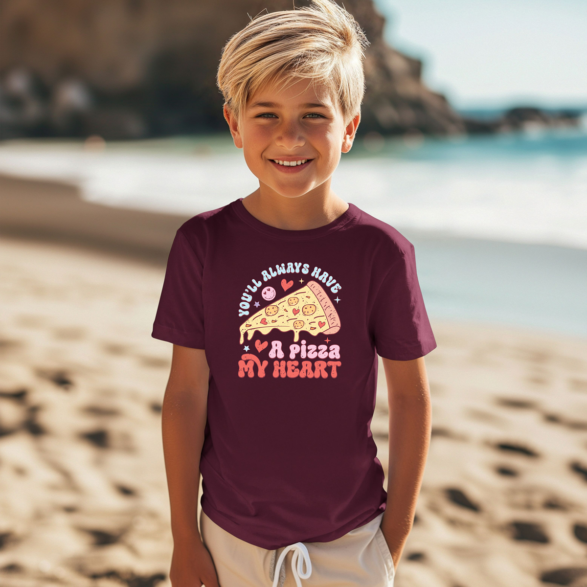 Pizza My Heart Youth Short Sleeve T-Shirt