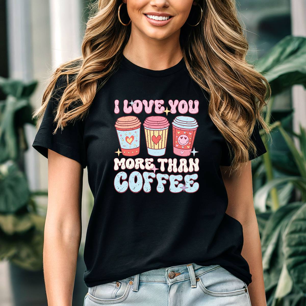 I Love You More Than Coffee Unisex t-shirt