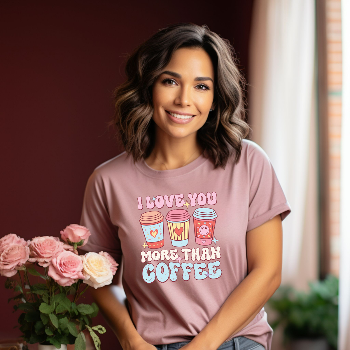 I Love You More Than Coffee Unisex t-shirt