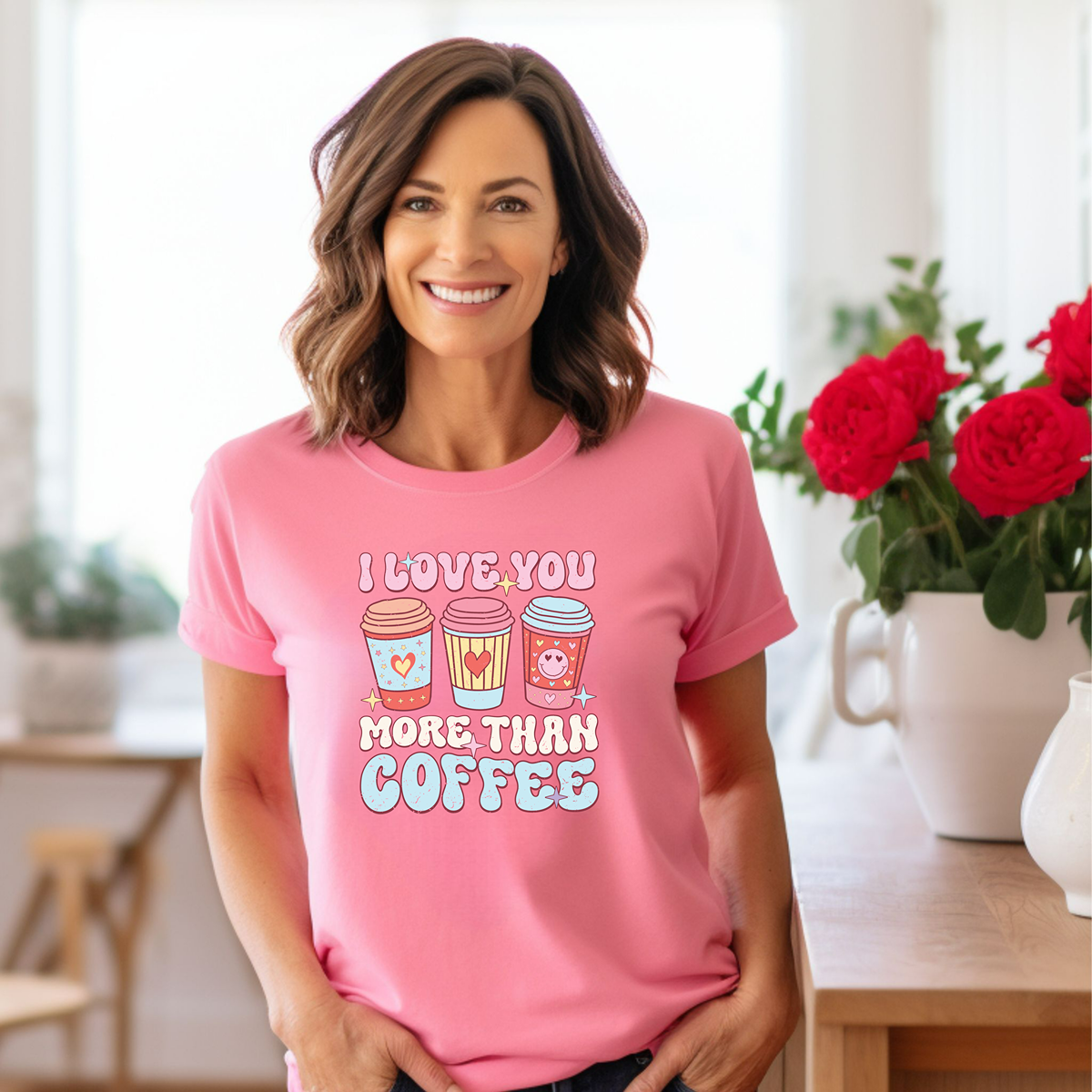 I Love You More Than Coffee Unisex t-shirt