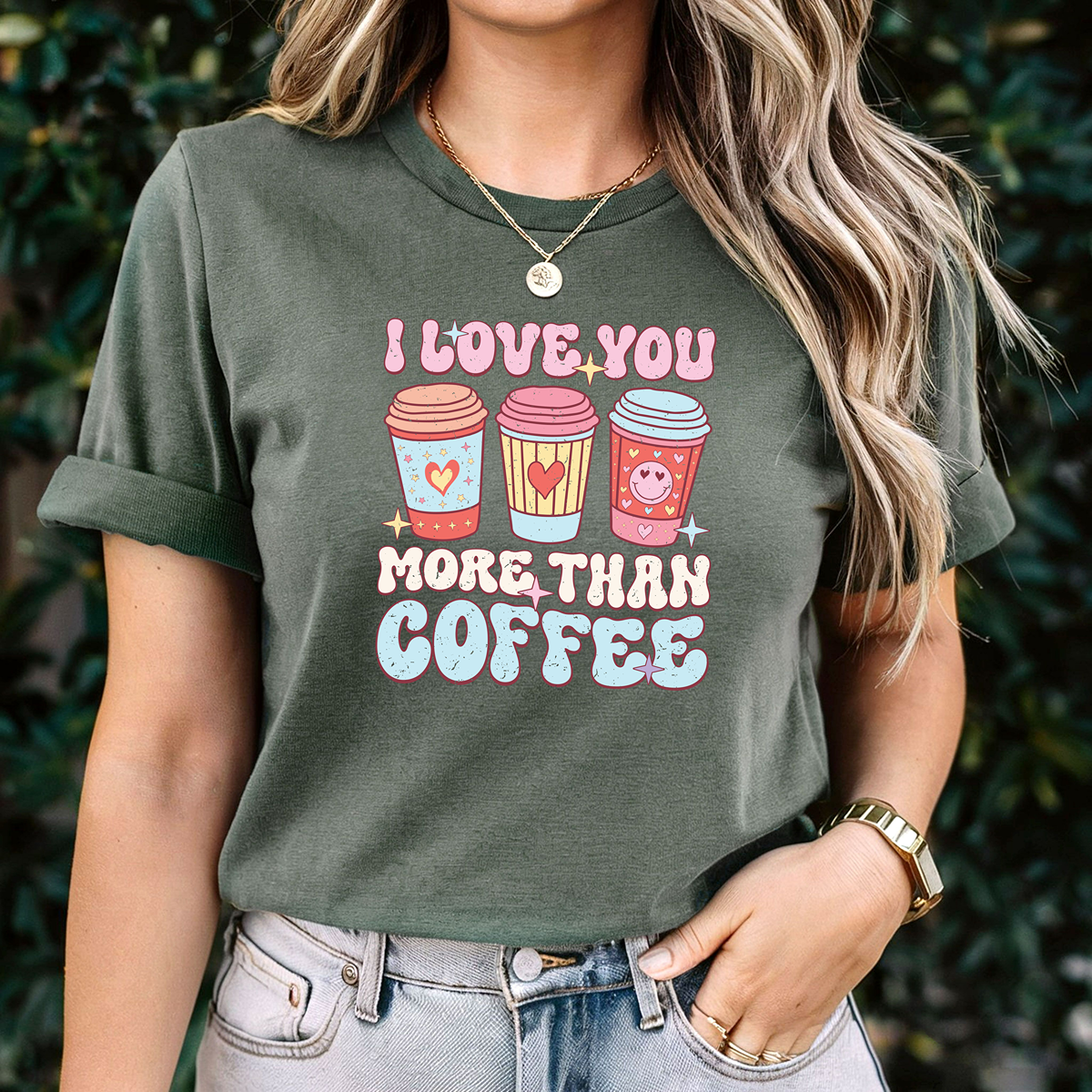 I Love You More Than Coffee Unisex t-shirt