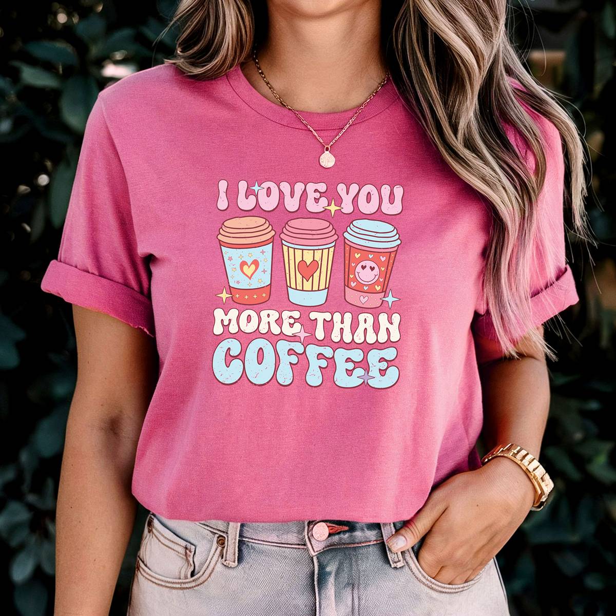 I Love You More Than Coffee Unisex t-shirt