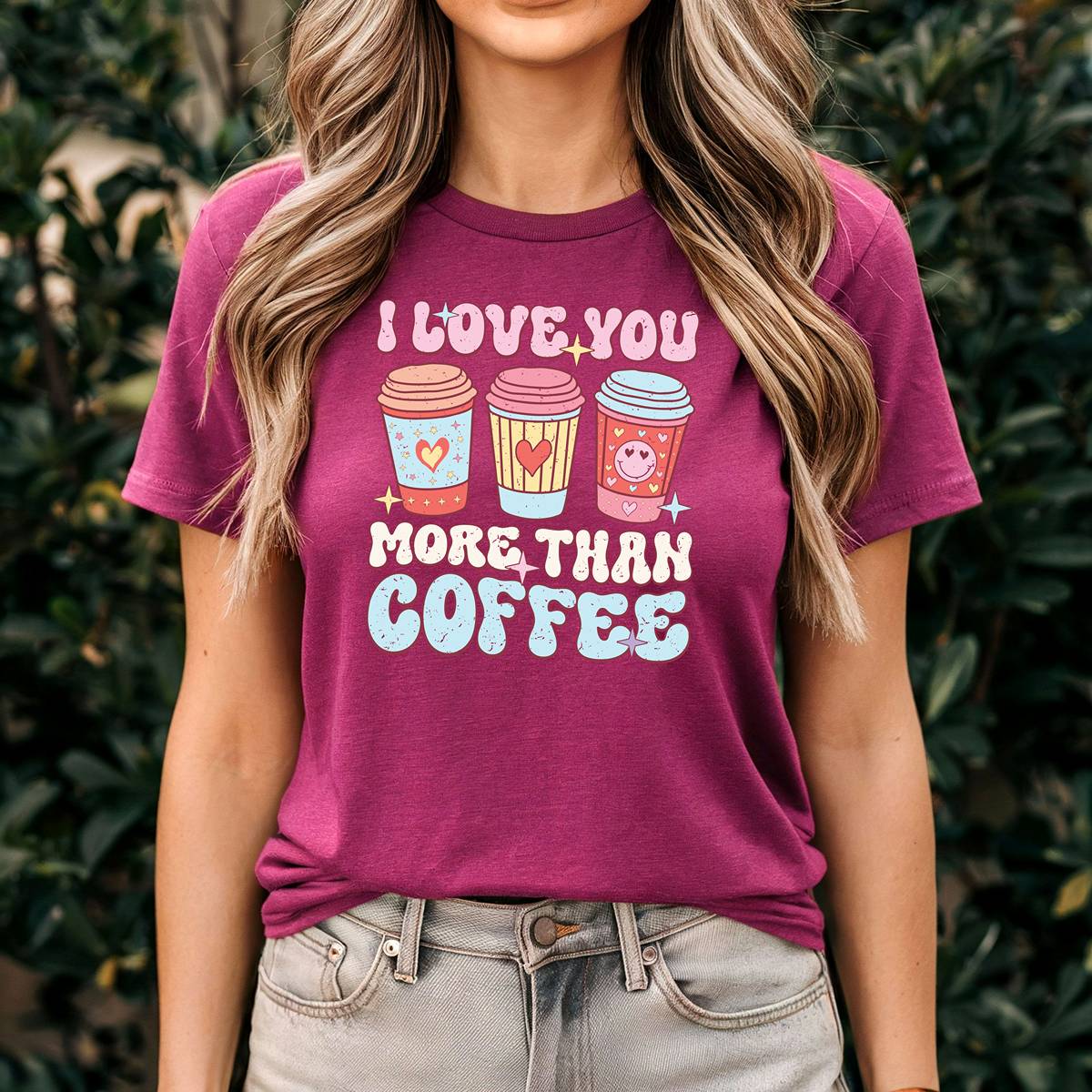 I Love You More Than Coffee Unisex t-shirt