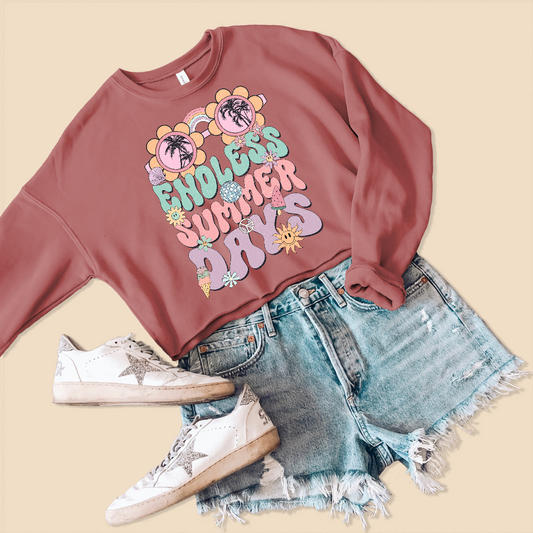 Endless Summer Days Crop Sweatshirt