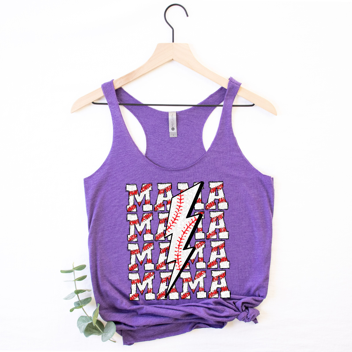 Baseball Mama Cute Women's Racerback Tank
