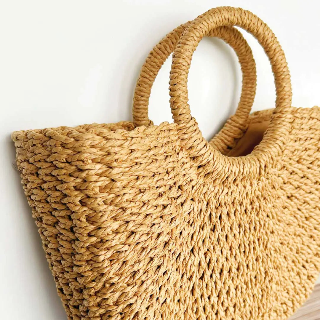 Cyrus Straw Vacation Tote