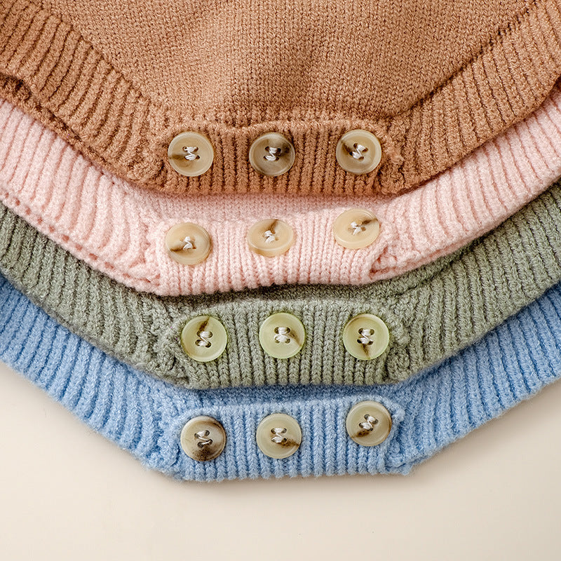 Summer New Arrival Baby Girls Solid Color Fly Sleeves Square Neck