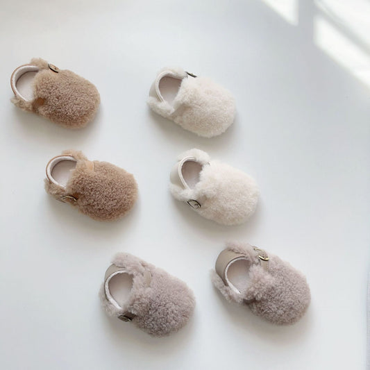 Winter Hot Selling Baby Plain Design Solid Color Cozy Fleece Toddler