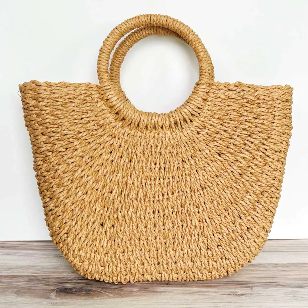 Cyrus Straw Vacation Tote